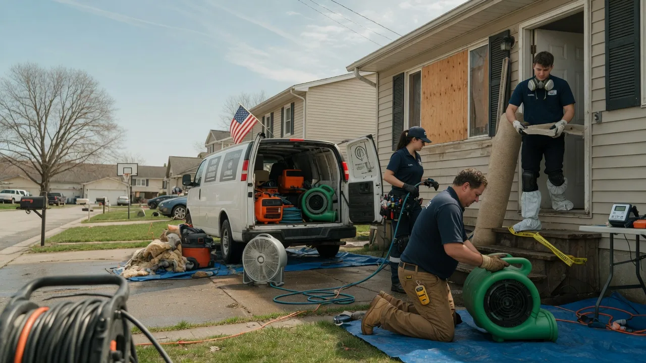 Water Damage Restoration in New Burnside, IL near me